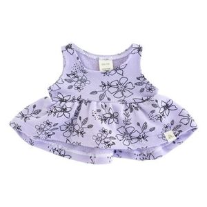 Lulu + Roo Lavender Floral Print Peplum